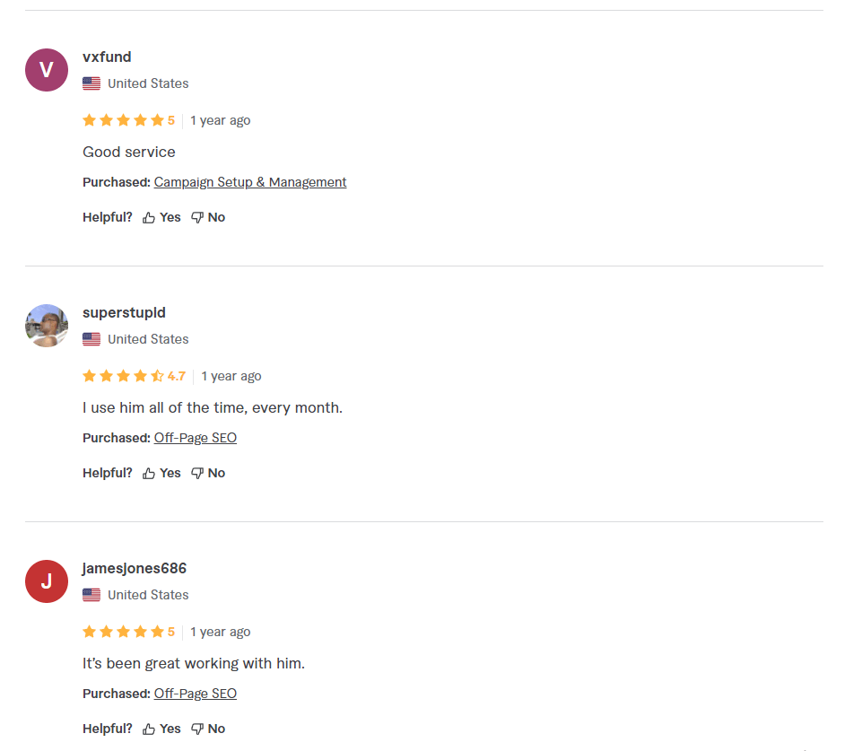 fiver client-Reviews 5