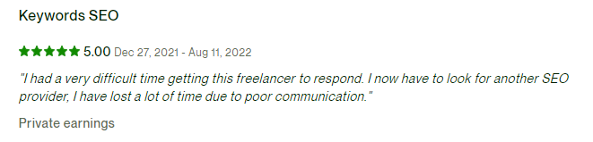 upwork client-Reviews 6