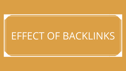 effects of backlinks