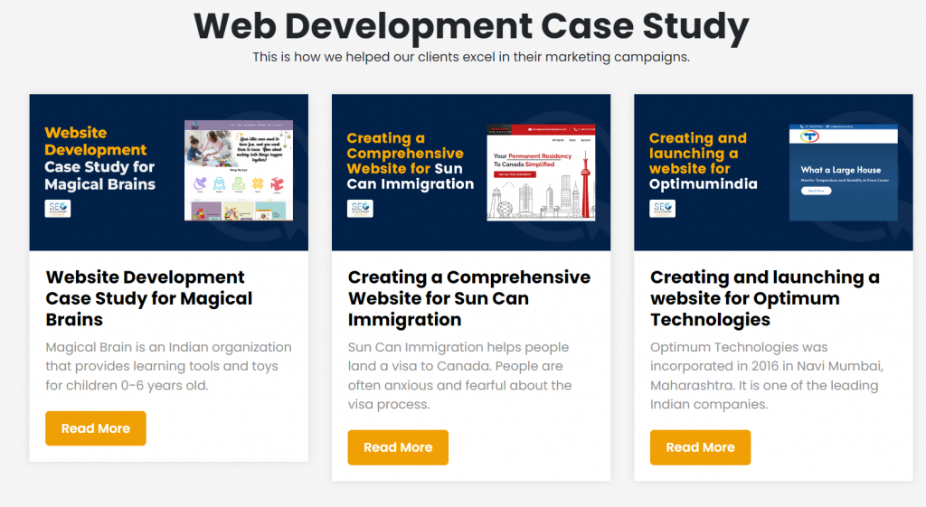 web design case study