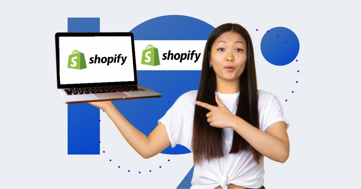 A women recommending Shopify
