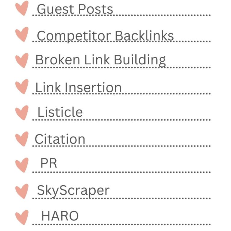 Link building for SEO keywords