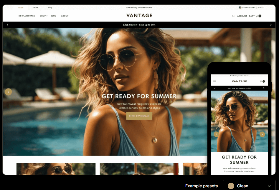 Vantage Website