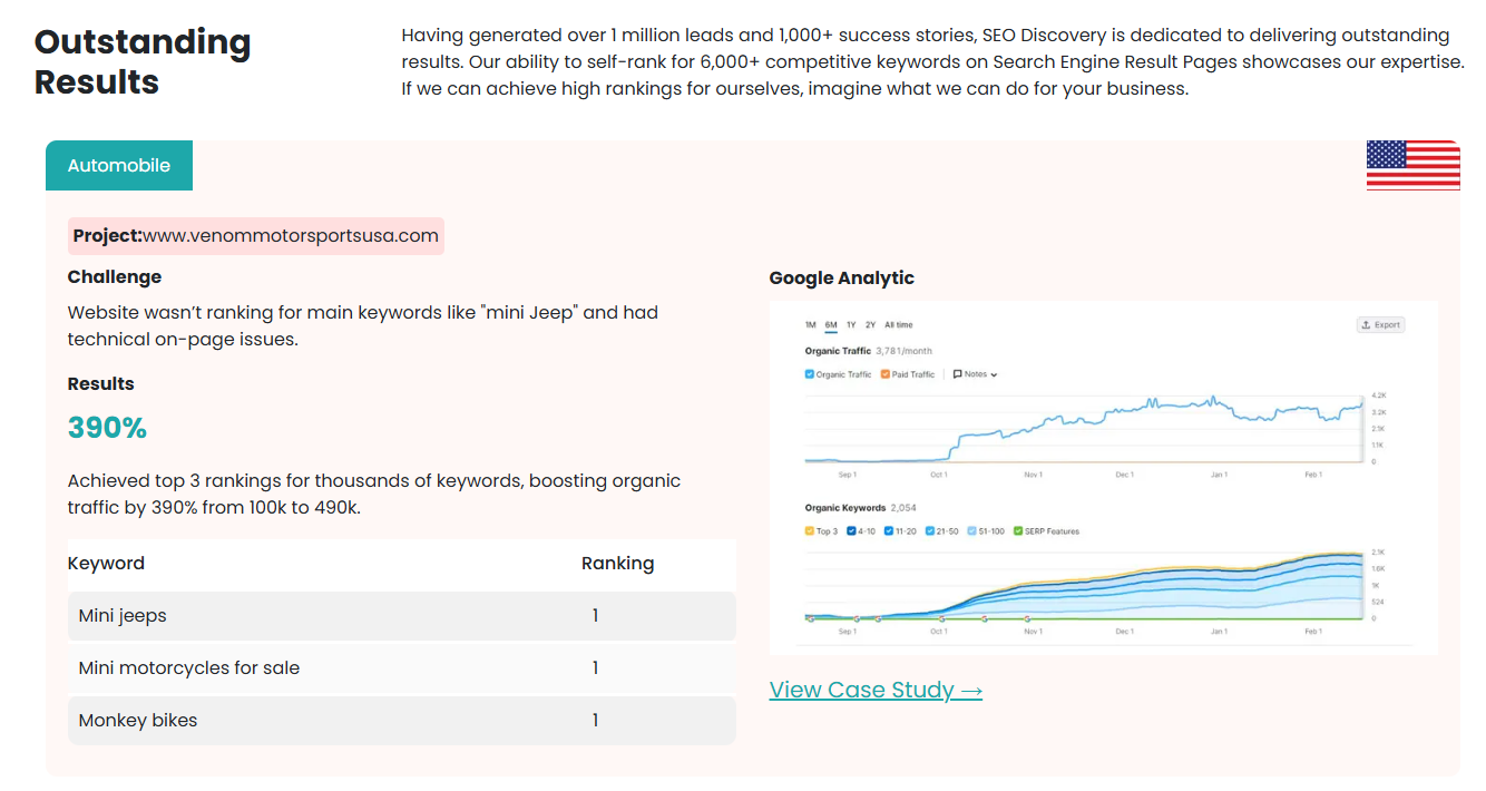 SEO Discovery Results