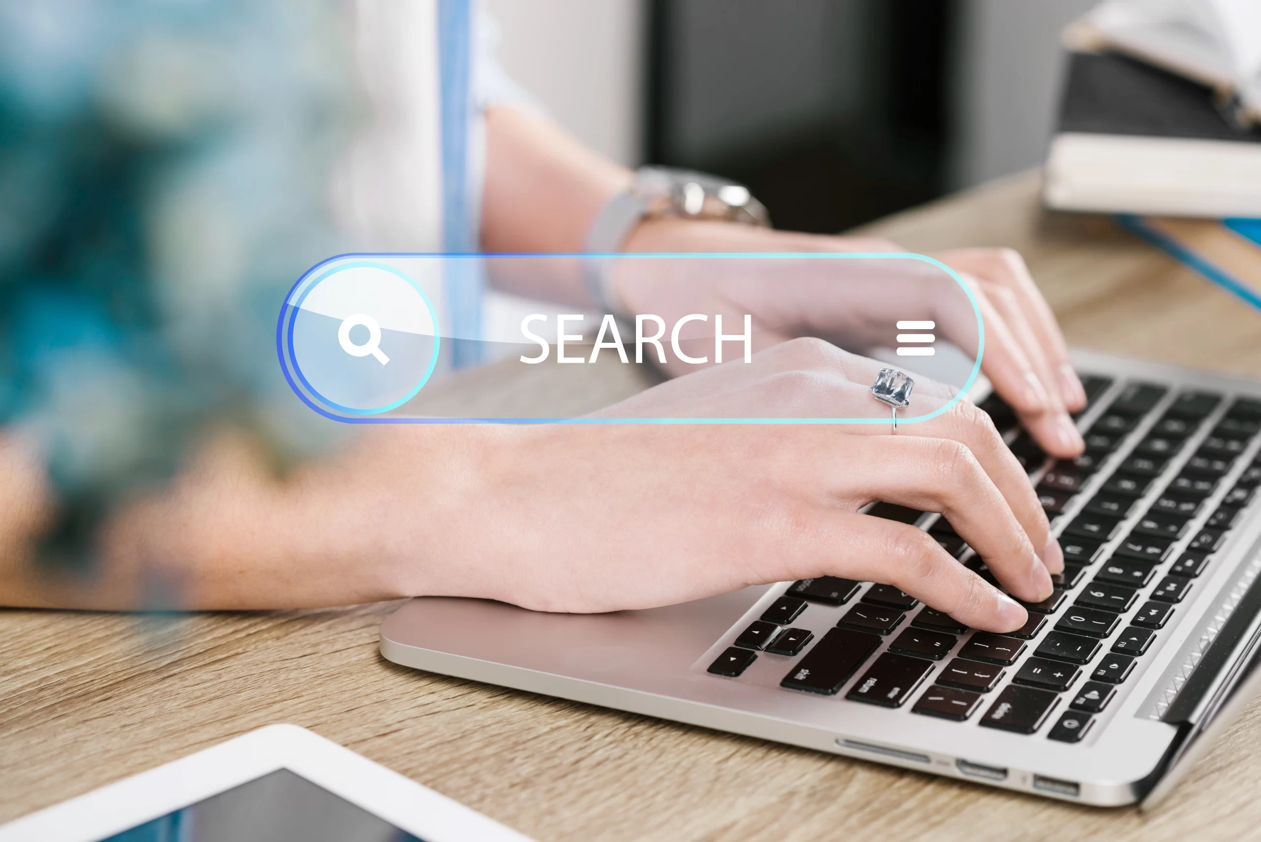 Homepage Concept With Search Bar