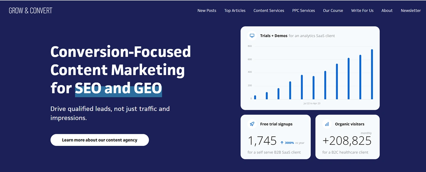 Growth and Convert