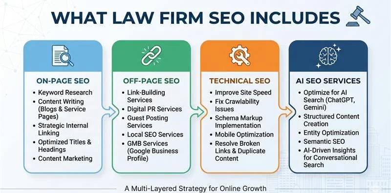 What Does Law Firm SEO Actually Include
