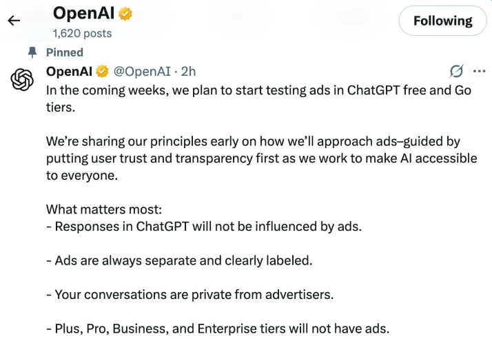 Does ChatGPT Have Ads