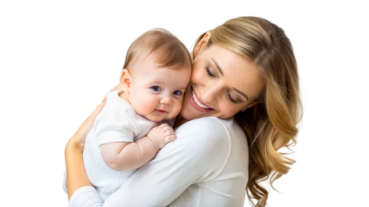 smiling-mother-holding-her-baby-close-png smiling-mother-holding-her-baby-close-png